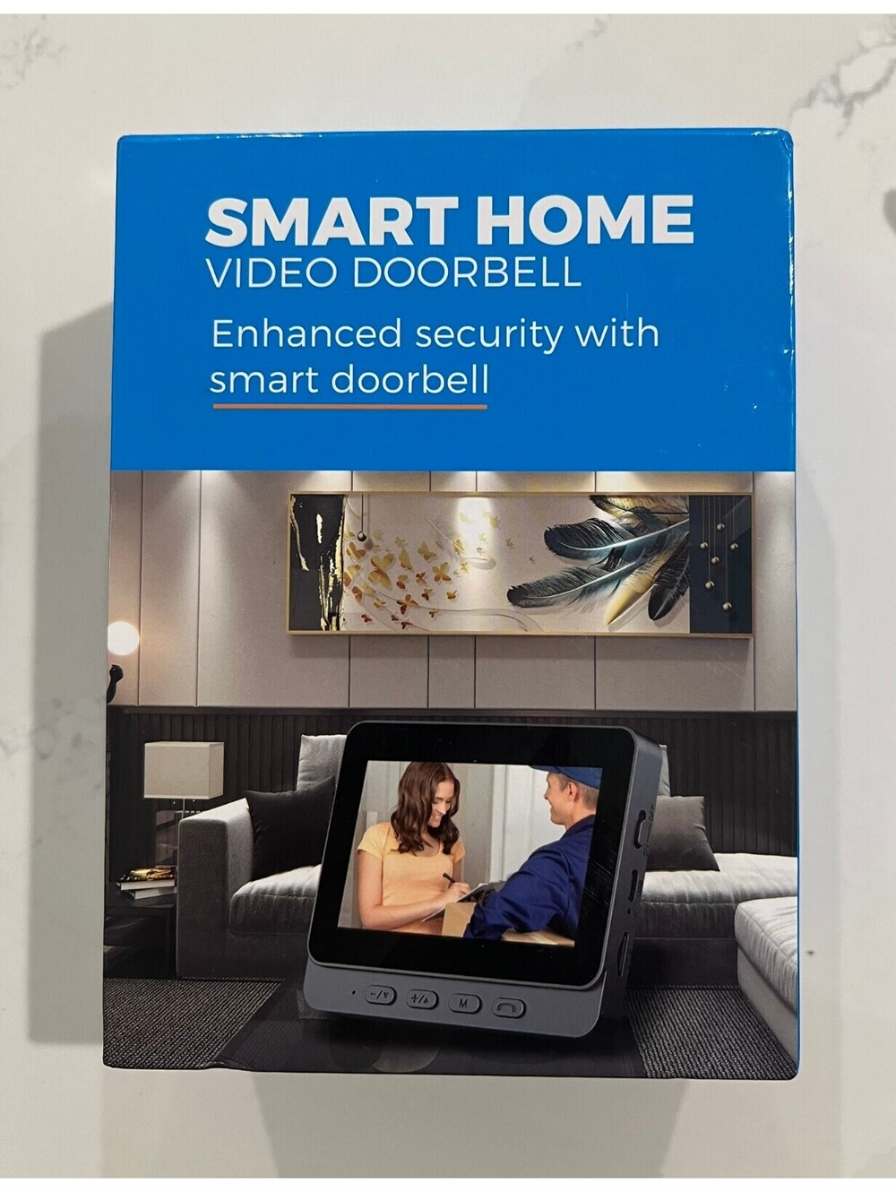 Wireless Smart Video Doorbell System with 4.3" Indoor Color Display Monitor